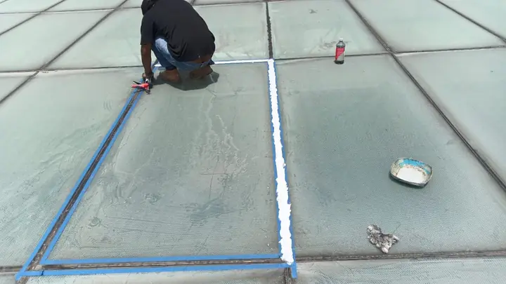 Impermeabilización del perímetro de domo en plaza comercial Patio Lomas Estrella — foto 4 de 5